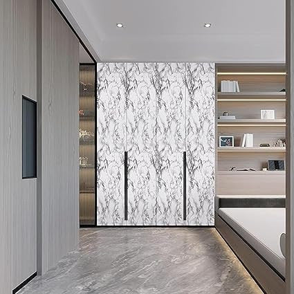 Elegant White Marble Foil (TA-026) for Stylish Surface Finishes