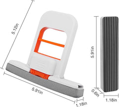 Compact Foldable Desktop Mop for Wet & Dry Cleaning