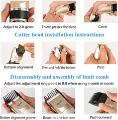 Rechargeable Cordless Dog & Beard Hair Trimmer with Clipper and Shaver