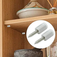 20 Pcs Shelf Support Pins with Non-Slip Sleeve for Secure Shelving