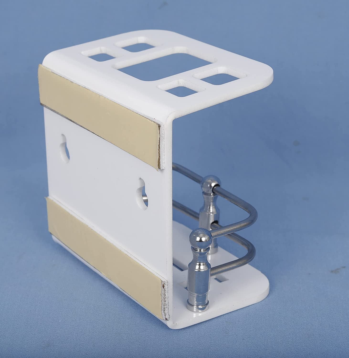 Trendy Wall-Mounted Acrylic Toothbrush Holder with 8 Compartments