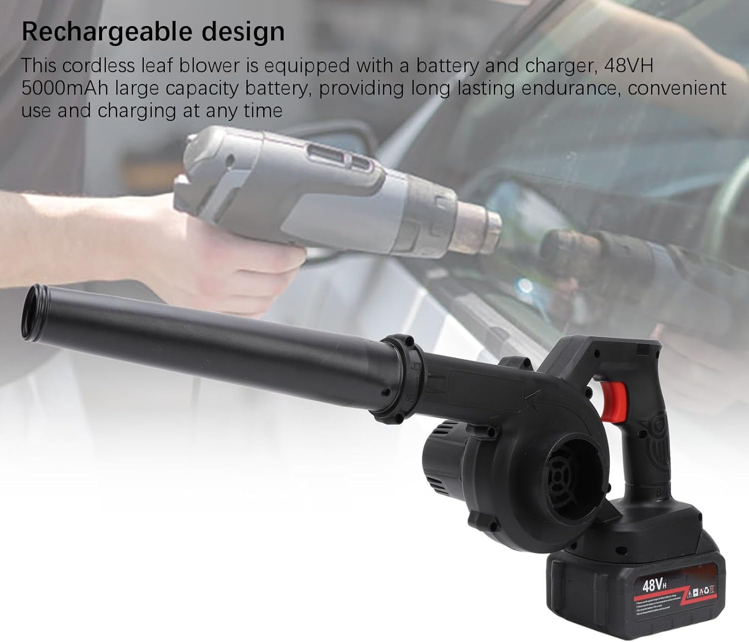 2-in-1 Electric Leaf Blower & Vacuum Cleaner for Yard Cleanup