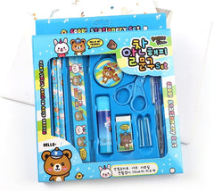 10 Pcs Kids Stationery & Art Craft Set - Complete Stationery Kit