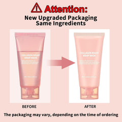 Collagen Night Face Mask - Peel Off, Wrapping, Overnight Care