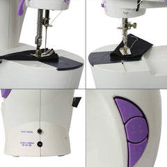 4-in-1 Portable Mini Sewing Machine for Quick Repairs and Crafts