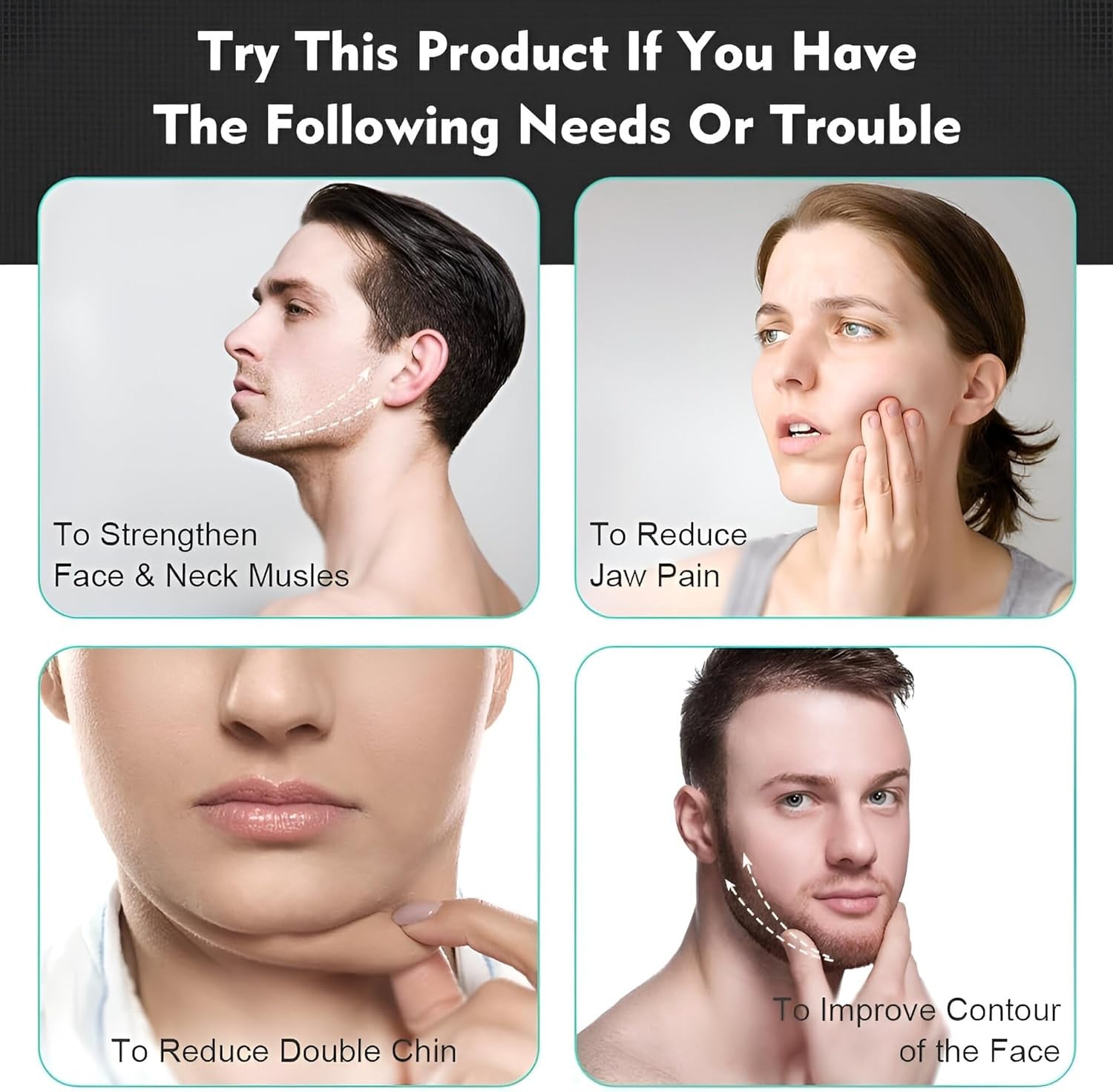 New Jaw Exerciser for Face Slimming & Neck Toning