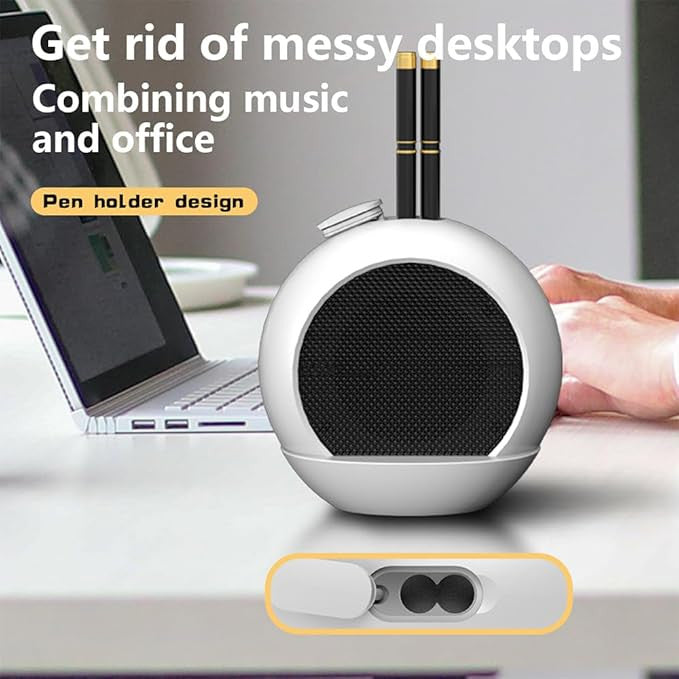 Wireless Bluetooth Speaker with Built-in Clock