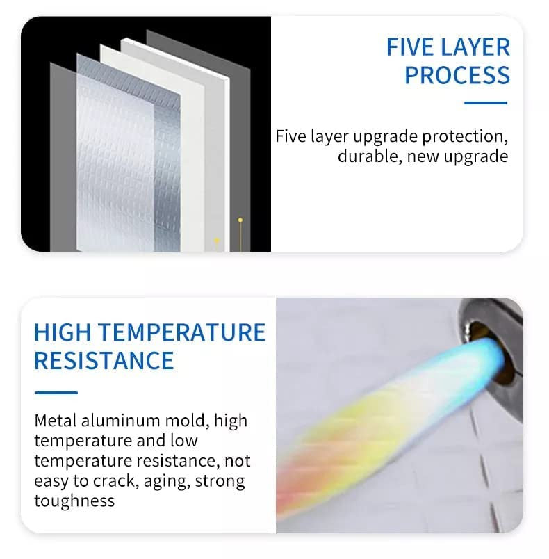 Heavy Duty Aluminium Foil Waterproof Repair Tape for Pipes & Roofs
