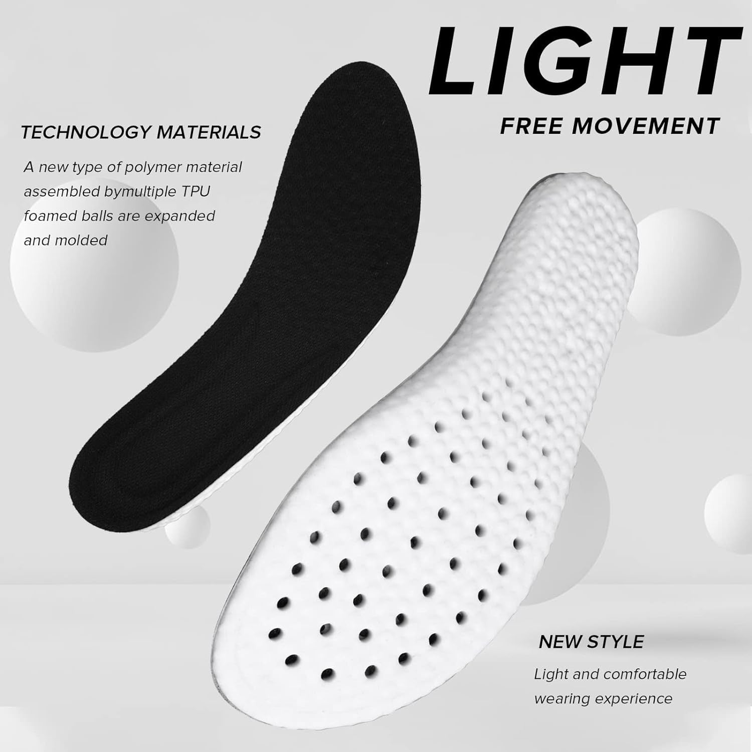 ComfortPlus Memory Foam Shoe Insole for All-Day Comfort