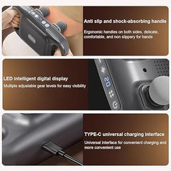 4-Head Back & Body Massage Gun for Deep Relaxation