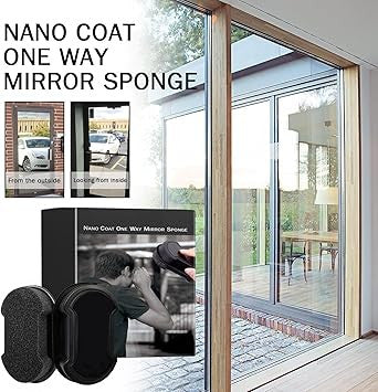 Nano Coat One Way Mirror Sponge for Windows & Car Rearview Mirrors
