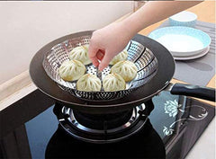 Large 16.5cm Stainless Steel Folding Vegetable Steamer Basket