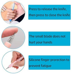 Craft Pen Cutter - Precision Crafting Tool with Durable ABS & Tungsten Blade - 1 Pc