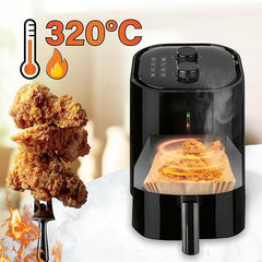 92-Pack Non-Stick Air Fryer Paper Sheets for Easy Baking