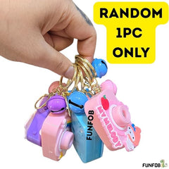 Cute Cartoon Projection Camera Keychain - Mini Camera Accessory