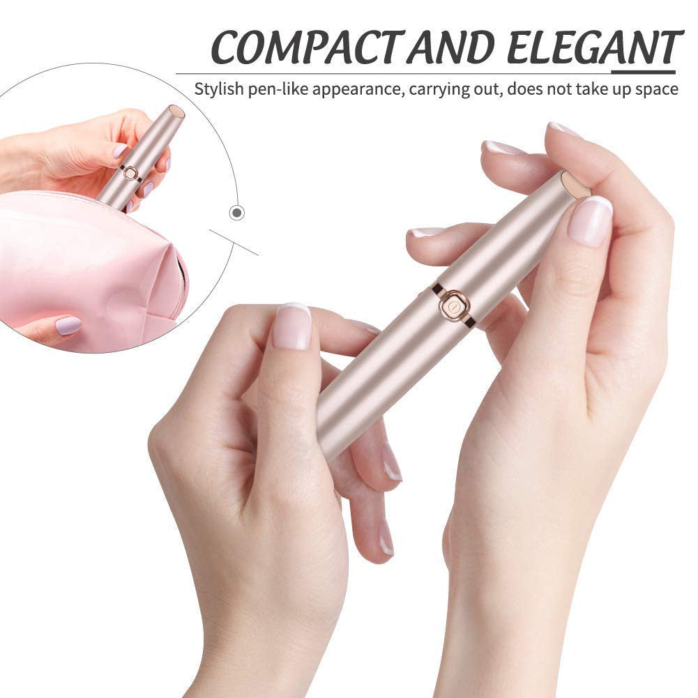 USB Eyebrow Flawless Trimmer for Women - Portable Facial Hair Remover