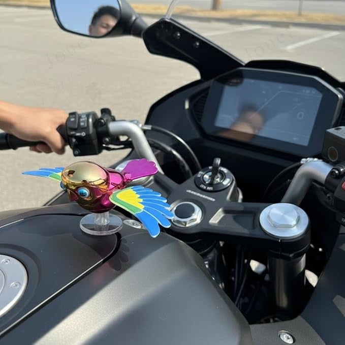 Fluttering Bird Vehicle Ornament for Elegant Car Decor