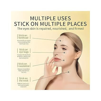 24K Gold Under Eye Patches for Dark Circle Removal