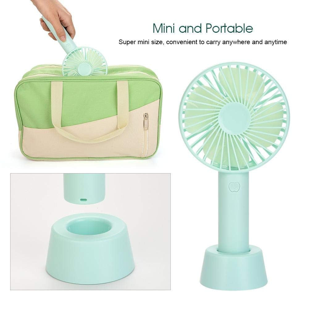 Portable Mini USB Handheld Fan with Stand for Travel and Office