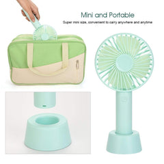 Portable Mini USB Handheld Fan with Stand for Travel and Office
