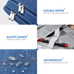Double Layer Electronic Gadget Organizer Bag for Devices and Accessories