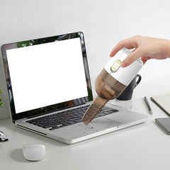 Portable Cordless Desktop Vacuum Cleaner with Visible Dust Bin