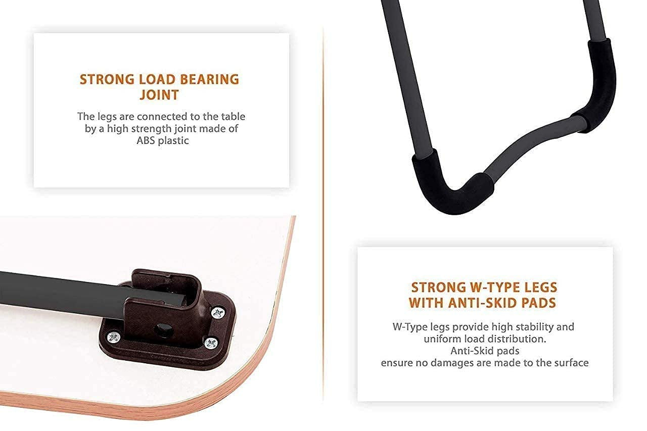 Foldable Wooden Laptop Bed Table for Work, Study, & Entertainment