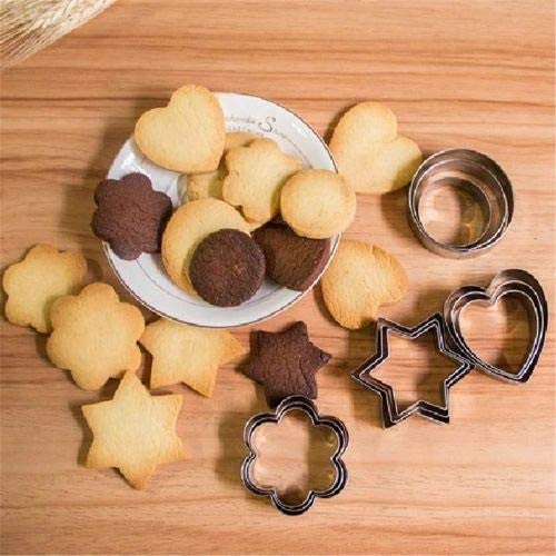Cookie Cuteer 12-Piece Stainless Steel Cookie Cutter Set with 4 Shapes