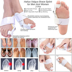 Toe Straightener Bunion Corrector Splint for Pain Relief & Foot Support