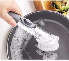 Kitchen Soap Dispenser & Dish Cleaning Brush Set with Refill