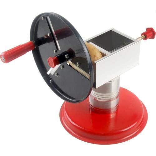 Easy Handheld Potato and Vegetable Wafer Maker with Iron Wheel Stand