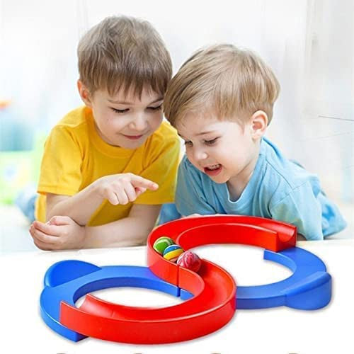 8-Shape Infinite Loop Creative Track Toy with Bouncing Balls