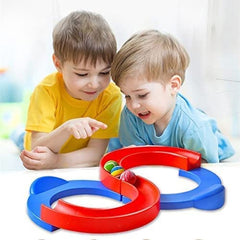 8-Shape Infinite Loop Creative Track Toy with Bouncing Balls