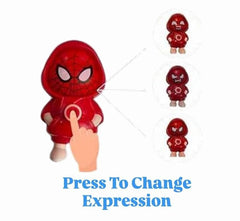 Spider-Man Face Changing Keychain - Superhero Transforming Accessory