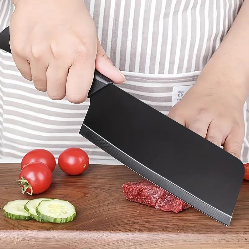 3-Piece Black Stainless Steel Knife Set