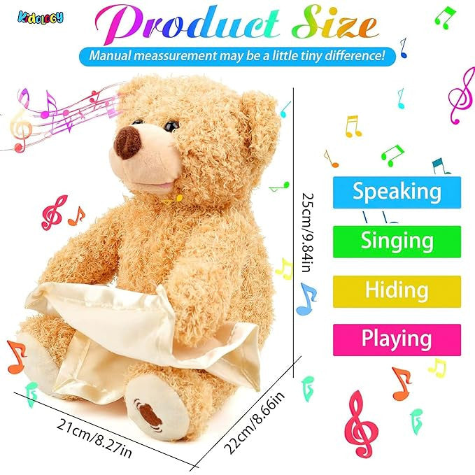 Peek-A-Boo Teddy Bear Toy for Kids