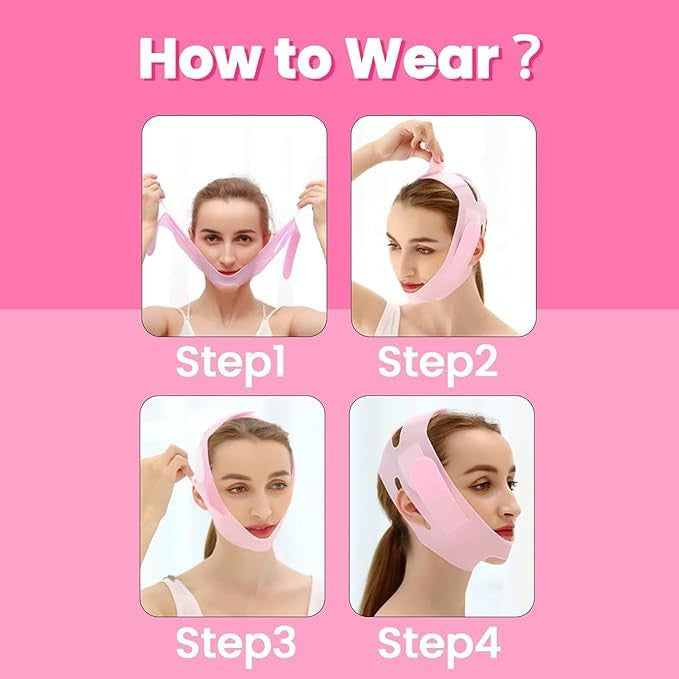 Silicone V Face Lift Belt for Double Chin & Face Contouring