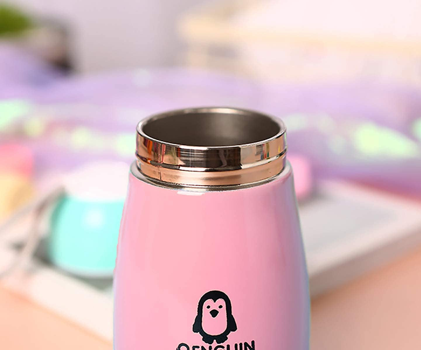 Cute Penguin 300ml Leakproof Stainless Steel Water Bottle