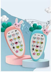 Baby Smart Phone Toy with Soft Silicone Rattle & Educational Features