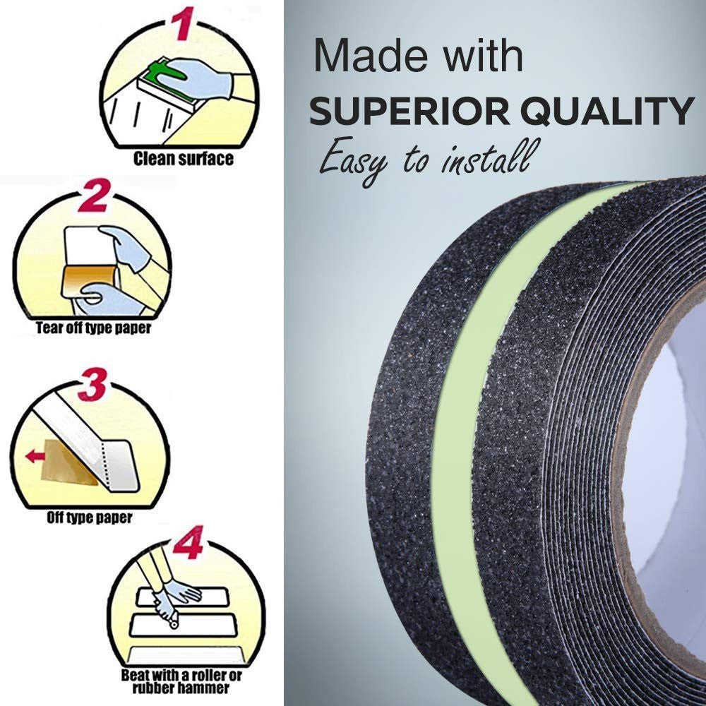 New Anti-Slip Grip Tape - Waterproof Traction Safety Floor Tape