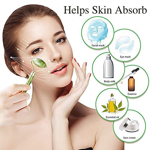 Green Aventurine Face & Body Roller for Relaxation and Skin Rejuvenation