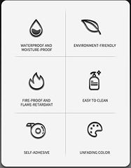 Dark Brown Marble Aluminum Foil Kitchen Stickers - Waterproof & Self-Adhesive