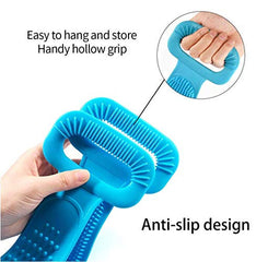 Extended 28-Inch Silicone Back Scrubber with Massage Beads