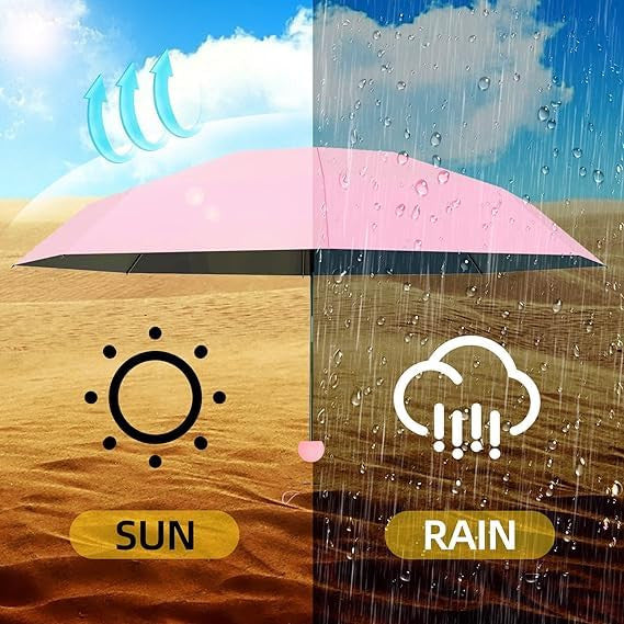 Compact Portable UV Mini Umbrella with Case
