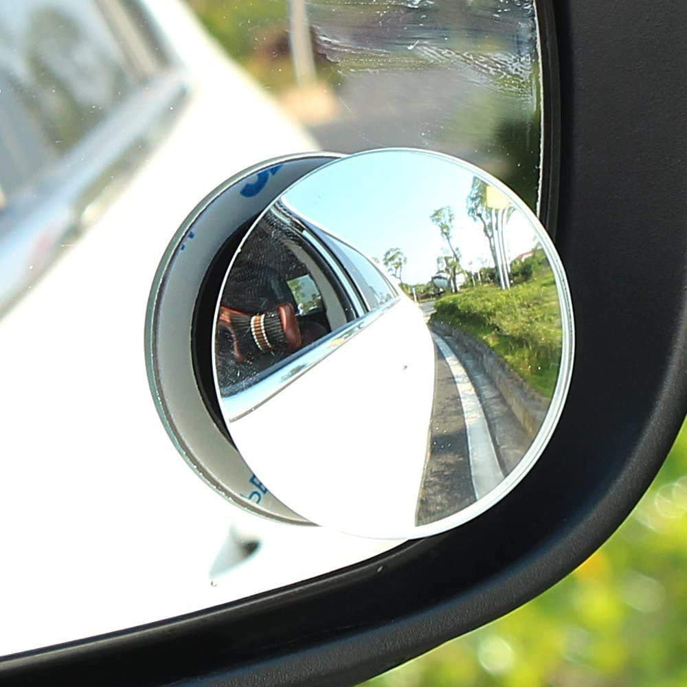 HD Frameless Blind Spot Mirror with Adjustable Swivel for Wide-Angle Visibility