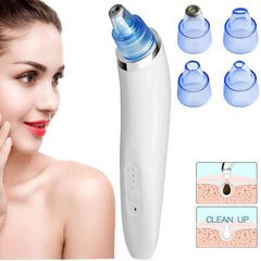 DermaSuction Blackhead & Pore Cleaner Kit with 4 Tips, Adjustable Intensity