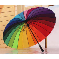 Large Rainbow Umbrella for Kids and Adults