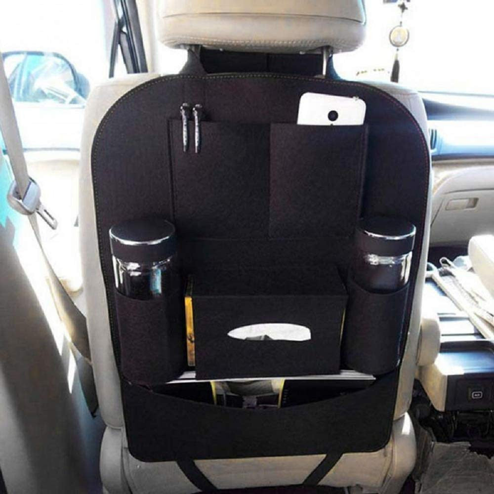 Luxury Car Seat Back Organizer with Multi-Pocket Storage for All Vehicles