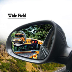 HD Frameless Blind Spot Mirror with Adjustable Swivel for Wide-Angle Visibility