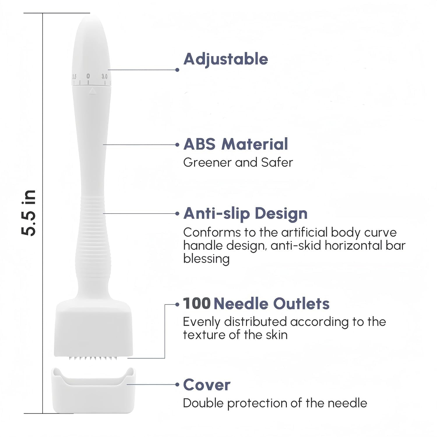 Adjustable Stamping Derma Roller Kit for Microneedling & Skin Rejuvenation